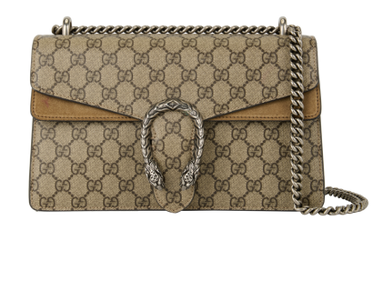 Dionysus, &pound;950, Handbags, Brown/Cream, Coated Canvas, Front view